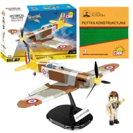 Klocki - Cobi 5734 SAMOLOT Dewoitine D.520 HC WW2 335 EL.+ PŁYTKA - miniaturka - grafika 1