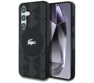 Etui i futerały do telefonów - Lacoste Monogram W Silver Croc Logo MagSafe do Galaxy S25 Czarny - miniaturka - grafika 1