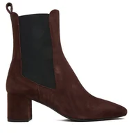 Botki damskie - Botki LOVE MOSCHINO JA21085G0NJA0313 Brązowy - miniaturka - grafika 1