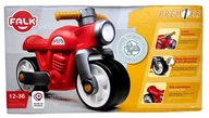 Chodziki - FALK Jeździk biegowy ciche koła - Motor Prem1er Retro Czerwony - miniaturka - grafika 1