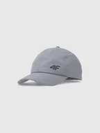 Czapki damskie - 4F Czapka z daszkiem strapback dziecięca 4FJWSS25ACABU386-25S Szary Roz. Uniwersalny - miniaturka - grafika 1