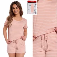 Piżamy damskie - Piżama damska bawełniana krótki rękaw CORNETTE 343/302 Nelly XXL - miniaturka - grafika 1