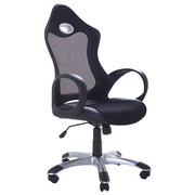 Fotele i krzesła biurowe - Beliani Krzesło biurowe iChair Czarny 5383 - miniaturka - grafika 1