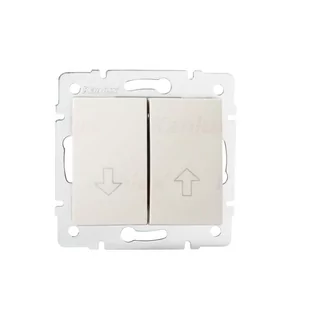 Kanlux Łącznik żaluzjowy zwierny LOGI 02-1310-103 kr 25158 - Wyłączniki światła i elektryczne - miniaturka - grafika 1