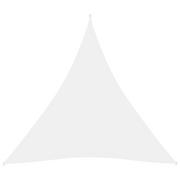 Parasole ogrodowe - vidaXL Lumarko Trójkątny żagiel ogrodowy, tkanina Oxford, 3x3x3 m, biały 135280 - miniaturka - grafika 1