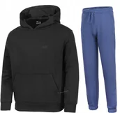 Dresy męskie - 4F OCIEPLANY CHĹOPIÄCY DRES KOMPLET BLUZA KANGURKA SPODNIE / rozm 140 - miniaturka - grafika 1