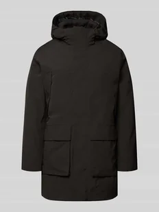 Parka z kapturem i kieszeniami z patką model ‘MOON’ - Kurtki męskie - miniaturka - grafika 1