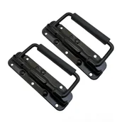 Zawiasy, okucia i inne akcesoria - Uchwyt składany Spring Box, uchwyt do walizki transportowej, 140 mm/5,5 cala, czarny, opakowanie 2 szt. - miniaturka - grafika 1