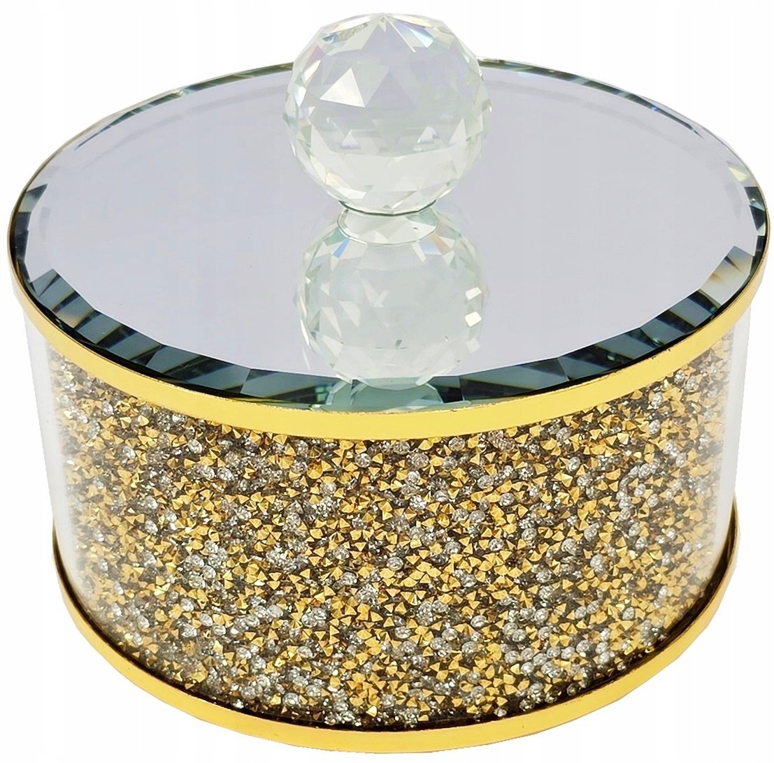 POJEMNIK PUDEŁKO GLAMOUR SZKATUŁKA GOLD HB01M