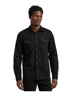 camicie uomo lee 112363913 regular western black - Koszule męskie - miniaturka - grafika 1