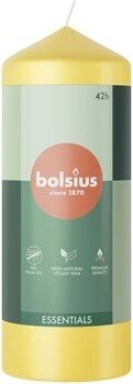 Bolsius Świeca pieńkowa 150/58 Essentials Słoneczny żółty