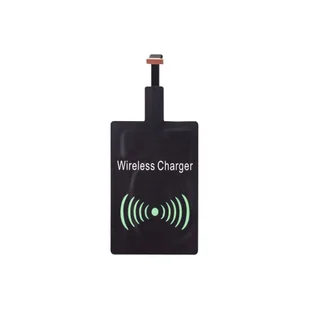 Adapter do ładowania bezprzewodowego czarny - Pozostałe akcesoria do telefonów - miniaturka - grafika 1