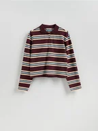 Moda i Uroda OUTLET - Reserved - Longsleeve polo - wielobarwny - miniaturka - grafika 1