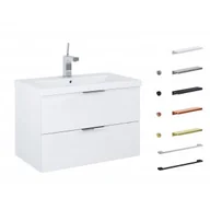 Szafki łazienkowe - JELLOW 167216S Zestaw łazienkowy - szafka z umywalką ceramiczną 70cm - miniaturka - grafika 1