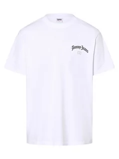 Koszulki męskie - Tommy Jeans - T-shirt męski, biały - grafika 1