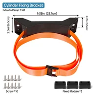 Inne - TEMU Uniwersalny uchwyt na cylindry ABS o dużej wytrzymałości, regulowany uchwyt na butelki z gazem, tlenem i wodą, wielofunkcyjny stojak do - miniaturka - grafika 1