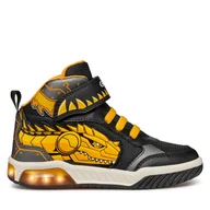 Buty dla chłopców - Sneakersy Geox J Inek Boy J469CA 011BC C0054 DD Czarny - miniaturka - grafika 1