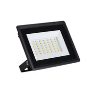 Halogeny - Naświetlacz LED halogen czarny IP65 oprawa LIGHTLOGIC LL FDL LED 30W 4000K NW NEW - miniaturka - grafika 1