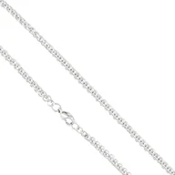 Łańcuszki - Łańcuszek srebrny splot garibaldi 45 cm stal chirurgiczna - miniaturka - grafika 1