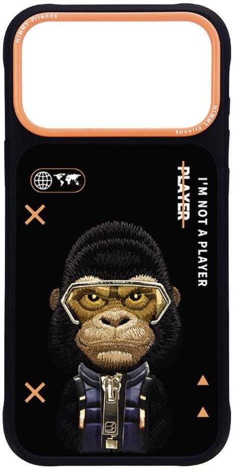 Etui Nimmy Cool&Cute 2.0 Gorilla do iPhone 17 Pro Max czarny