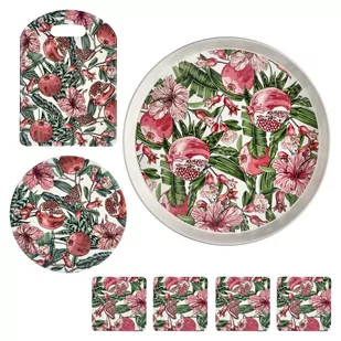 Zestaw akcesoriów kuchennych deska podstawka pod garnek taca podkładki Altom Design Hibiskus - Przybory do gotowania - miniaturka - grafika 1