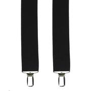 Szelki do spodni gładkie w kolorze czarnym EM 18 - EM Men's Accessories
