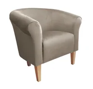 Fotele - ATOS Fotel Milo MG09 nogi 20 buk szary beż - miniaturka - grafika 1