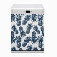 Dekoracje domu - Mata Bluedecor Magnes na zmywarkę Szare ananasy 60x80 - miniaturka - grafika 1