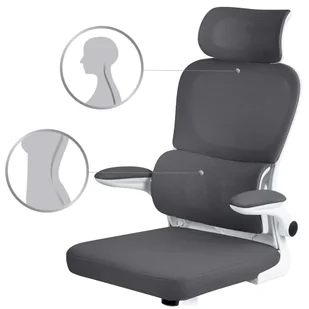 Fotel biurowy, krzesło biurowe Fotel biurowy z mikrosiatki Sofotel Formax grafitowy - Fotele i krzesła biurowe Fotel biurowy, krzesło biurowe Fotel biurowy z mikrosiatki Sofotel Formax grafitowy - Fotele i krzesła biurowe - miniaturka - grafika 12