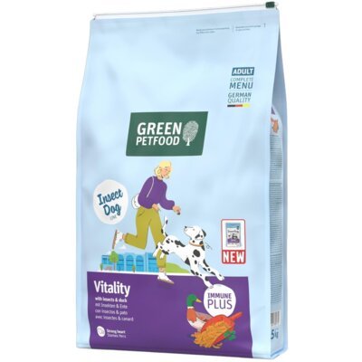 Karma dla psa GREEN PETFOOD InsectDog Vitality z owadami i kaczką 7.5 kg
