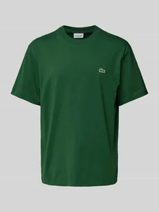 T-shirt z detalem z logo model ‘BASIC ON’ - Koszulki męskie - miniaturka - grafika 1