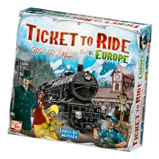 Asmodee Ticket to Ride: First Journey (Europe) Ticket to Ride: First Journey (Europe) 60 min Gra planszowa Podróż / przygoda - Gry planszowe - miniaturka - grafika 1