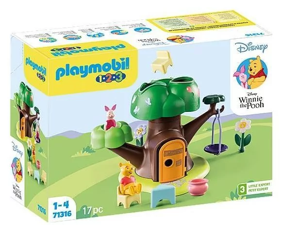 Playmobil Disney & Winnie the Pooh 1.2.3 & Disney: Domek w drzewie Kubusia Puchatka i Prosiaczka 71316
