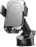 Uchwyty samochodowe do telefonów - Uchwyt samochodywy Joyroom JR-ZS241S z ładowarką indukcyjną na deskę rozdzielczą - czarny - miniaturka - grafika 1