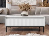 Ławy i stoliki kawowe - Stolik kawowy REMY – biały - miniaturka - grafika 1