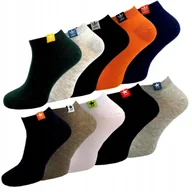Skarpetki męskie - 10x SKARPETY MĘSKIE STOPKI BAWEŁNA KRÓTKIE SKARPETKI KOLOROWE RÓŻNE 40/43 - miniaturka - grafika 1