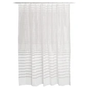 Zasłony prysznicowe - Bathroom Solutions Zasłona prysznicowa pod prysznic gruba haczyki 530210-W3 - miniaturka - grafika 1