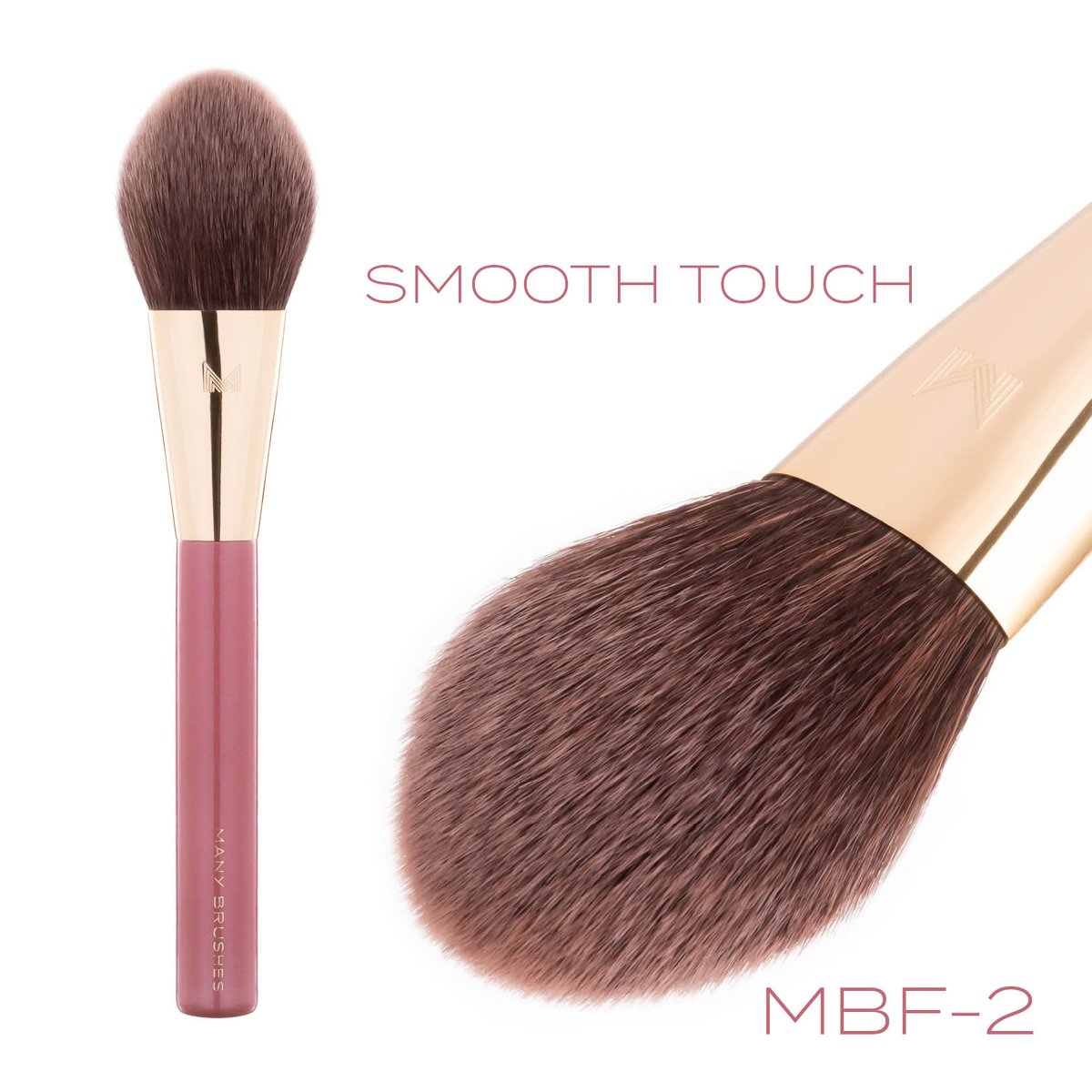 Many Brushes Raspberry Zestaw 21 profesjonalnych wegańskich pędzli do makijażu