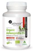 Suplementy naturalne - Aliness Organic Ashwagandha 5% KSM-66 Ekologiczna 500 mg Withania somnifera (100 kaps) Undra - miniaturka - grafika 1