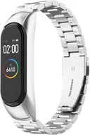 Akcesoria do smartwatchy - ETUI DO ZEGARKA XIAOMI MI BAND 4 SREBRNE Z BRANSOLETĄ STAL NIERDZEWNA - miniaturka - grafika 1