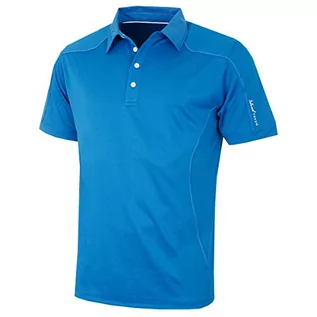 Koszulki męskie - Island Green Island Green Golf IGTS1648 męska CoolPass oddychająca odprowadzająca koszulka polo top sportowy, morski, średni IGTS1648_MARIN_M - grafika 1