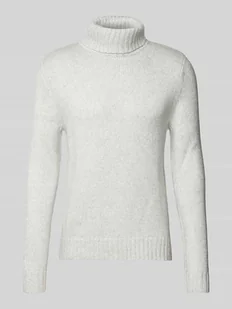 Sweter z golfem z dzianiny z dodatkiem wiskozy - Swetry męskie - miniaturka - grafika 1