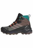 Buty trekkingowe damskie - Damskie buty turystyczne Adidas Skychaser Ax5 Mid Gtx Clima W Rozmiar butów (UE): 38 2/3 / Kolor: zielony/brązowy - miniaturka - grafika 1