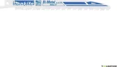 Brzeszczoty - Makita MAKITA SABER SAW BLADE BIM 152x0.9mm /25pcs. WOOD, METAL, PVC FAST - miniaturka - grafika 1