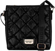 Torebki damskie - Torebka Listonoszka Monnari Pikowana Czarna Mat - miniaturka - grafika 1