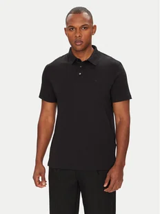 Calvin Klein Polo Supima LV04LB276G Czarny Regular Fit - Koszulki męskie - miniaturka - grafika 1