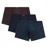 Majtki męskie - BOKSERKI MĘSKIE dopasowane bawełniane 3MH-216 wygodne Atlantic *S - miniaturka - grafika 1