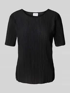 Koszulki i topy damskie - T-shirt z plisami model ‘PLISA’ - miniaturka - grafika 1