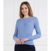 Swetry damskie - POLO RALPH LAUREN Sweter | Slim Fit - miniaturka - grafika 1