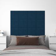 Panele ścienne i boazeria - Panele ścienne, 12 szt., niebieskie, 30x30 cm, aksamit, 1,08 m² - miniaturka - grafika 1